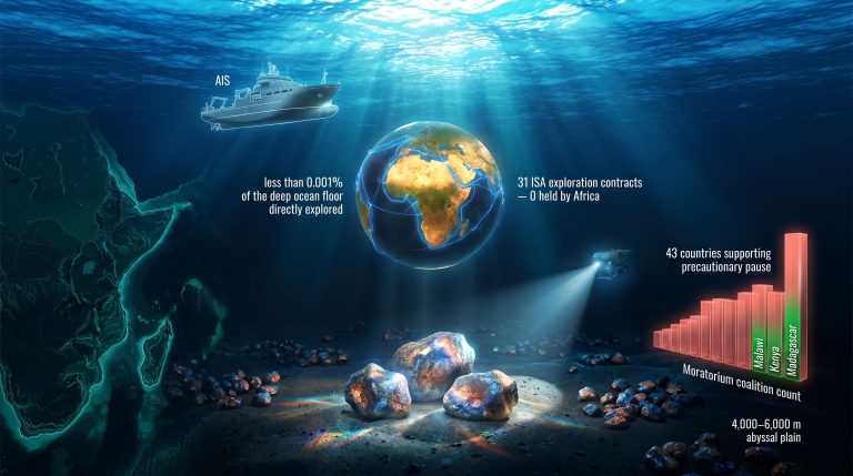 Africa deep-sea mining maritime security infographic underwater