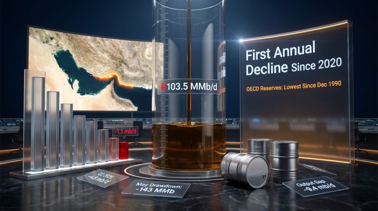 IEA global oil demand fall infographic display