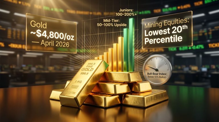gold mining stocks undervalued with upside chart