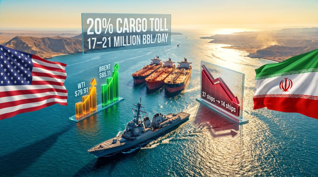 Trump Strait of Hormuz toll plan graphic