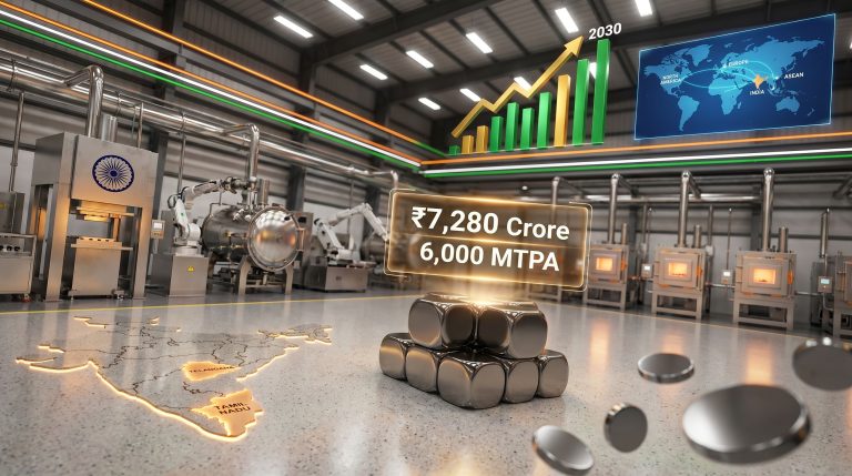 Neo Performance Materials rare earth magnet manufacturing in India facility growth
