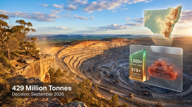 Hunter Valley Operations extension open-cut mine overview