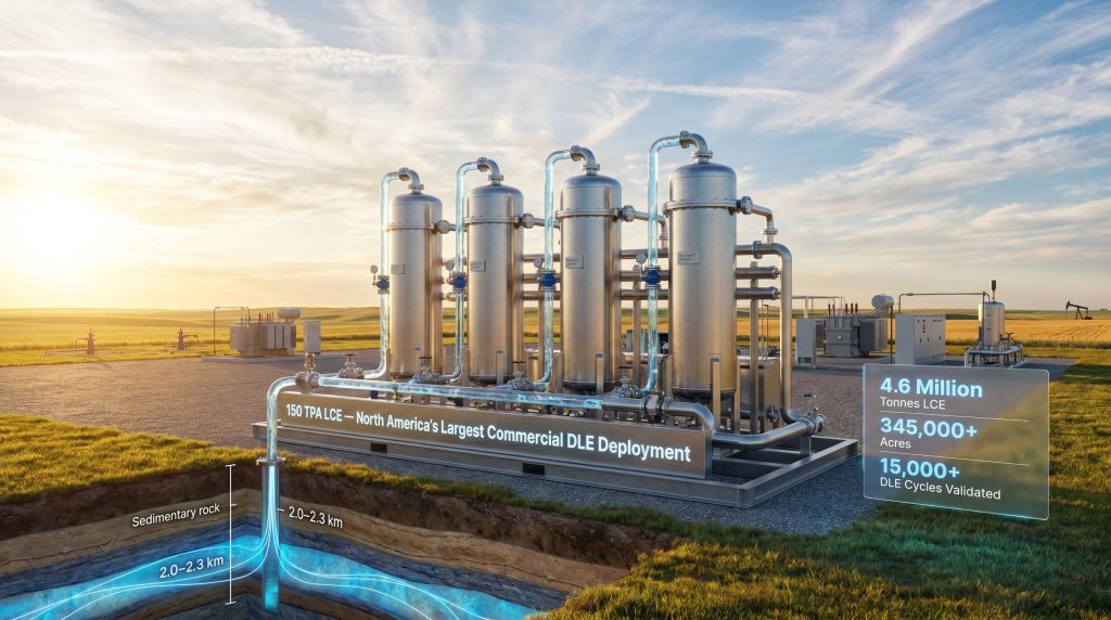 Prairie Lithium DLE unit in Saskatchewan facility overview