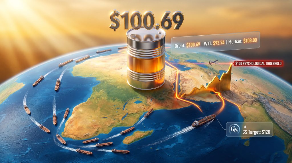 Brent Tops $100: Houthi Attacks Fuel Oil Rally