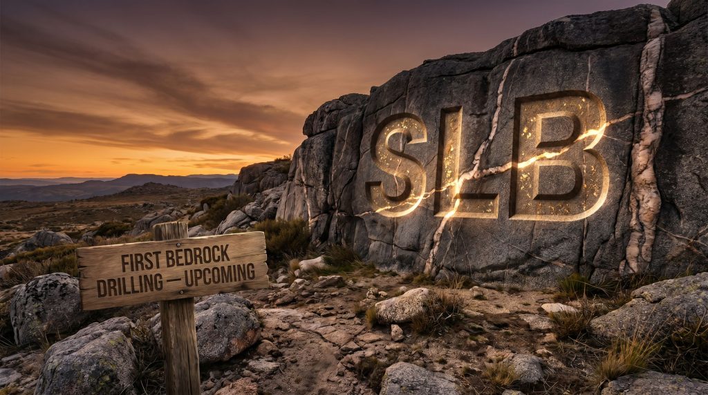 Stelar Metals Ltd-SLB-First Bedrock drilling upcoming rocky landscape