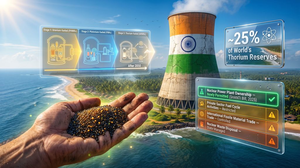 India private sector thorium access policy graphic