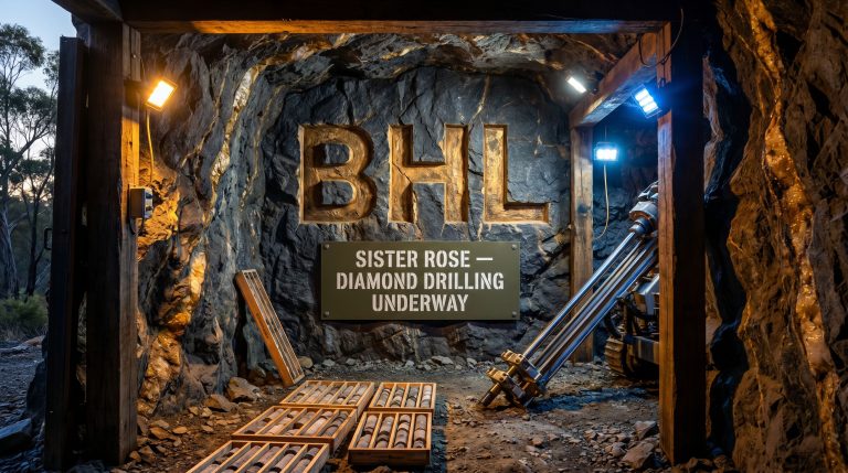 Black Horse Mining Ltd-BHL-BHL Sister Rose diamond drilling tunnel