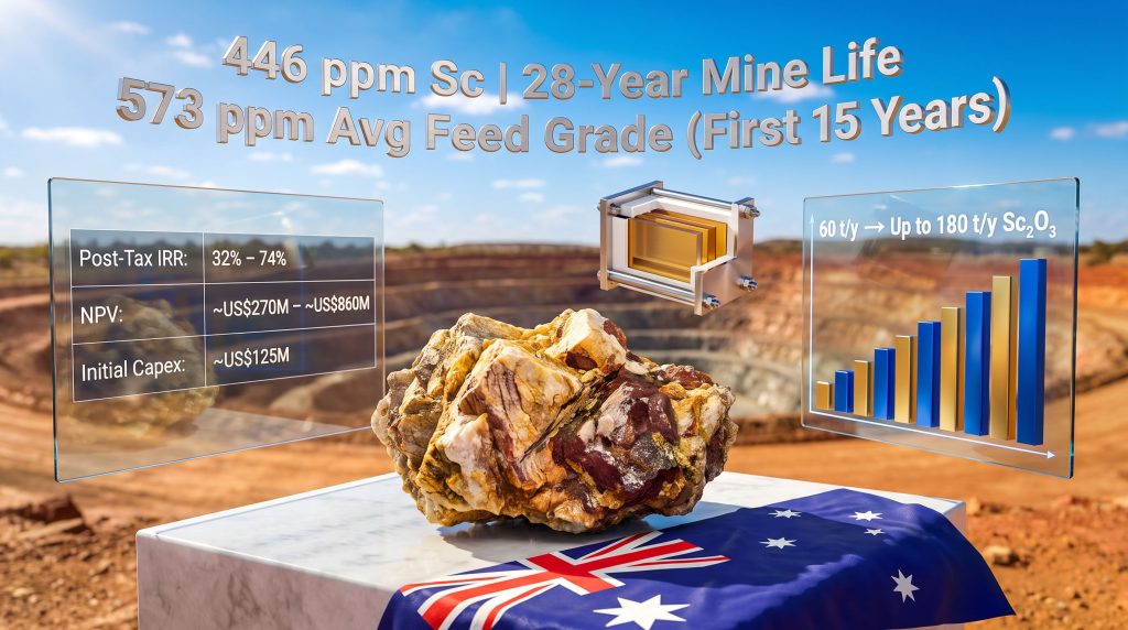 Australian Mines Flemington Scandium PFS Explained