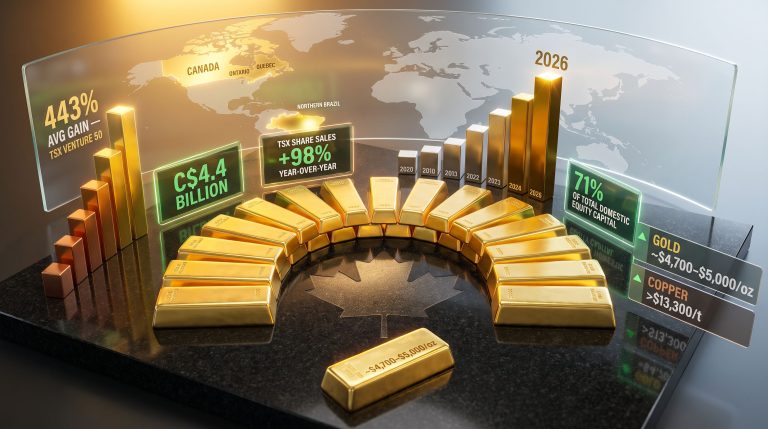 Canada IPO rebound in gold mining charts