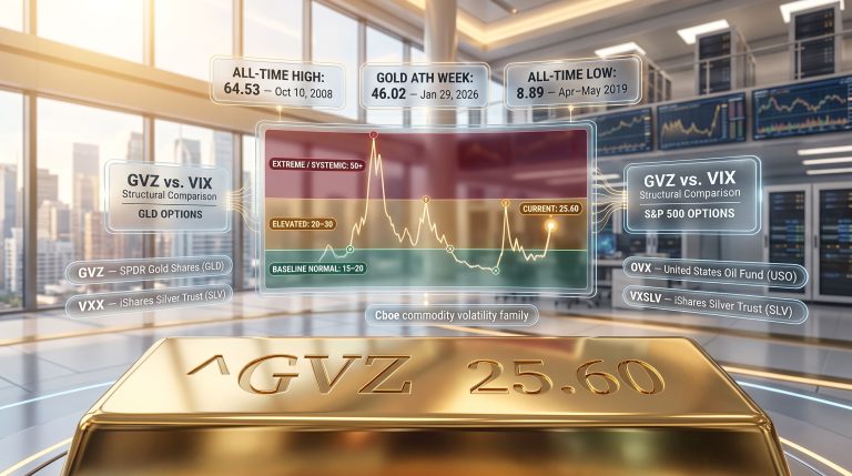 gold volatility index GVZ market chart