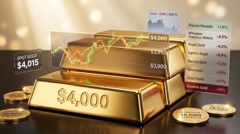 Gold Price Tests $4,000 Floor Before Fed Decision