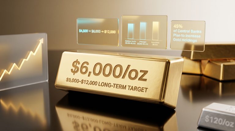Nomi Prins gold to 6000 prediction graphic