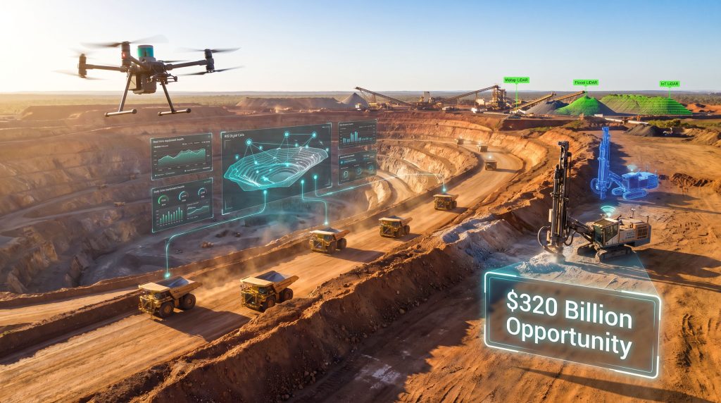 digital transformation in mining with drones and IoT