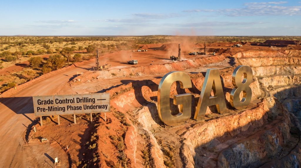 Goldarc Resources Ltd-GA8-GA8 pre-mining grade control drilling site