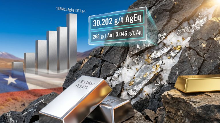 Andean Silver Cerro Bayo drilling results graphic