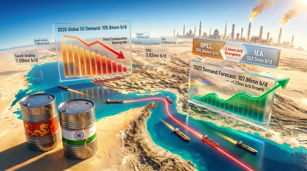 OPEC downgrades oil demand forecast chart