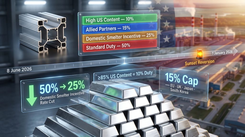 US aluminium tariff relief policy graphic