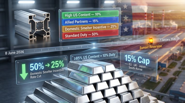 US aluminium tariff relief policy graphic
