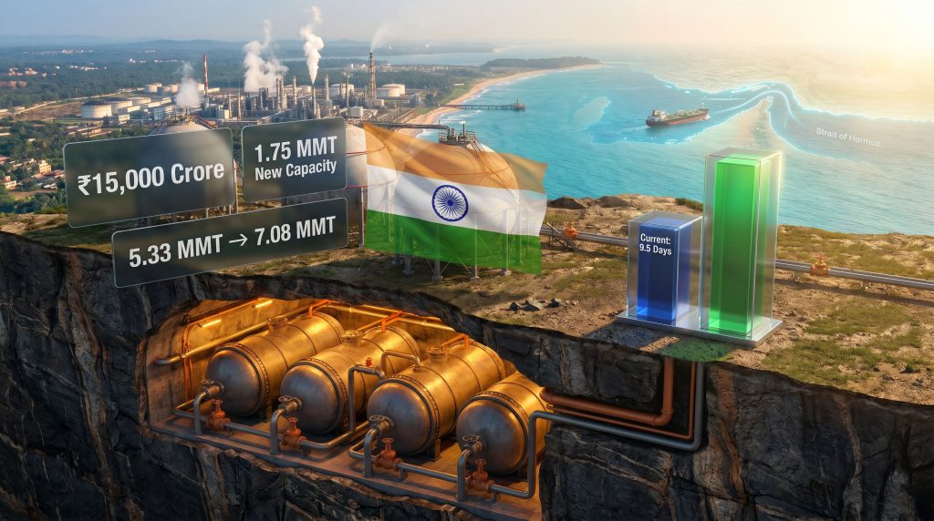 ONGC strategic petroleum reserve expansion at Mangaluru infographic