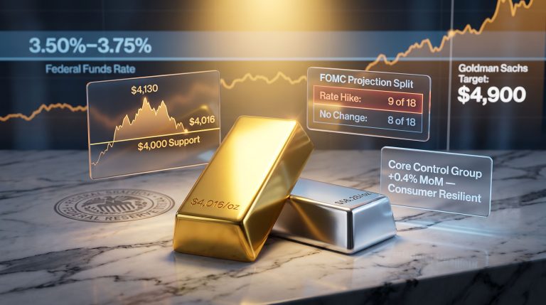 gold price retail sales and Fed rate cuts chart