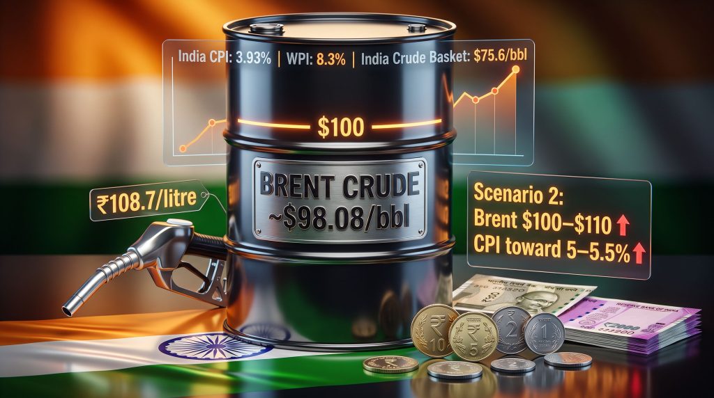 Brent Crude Near $100 & India's Inflation Risk