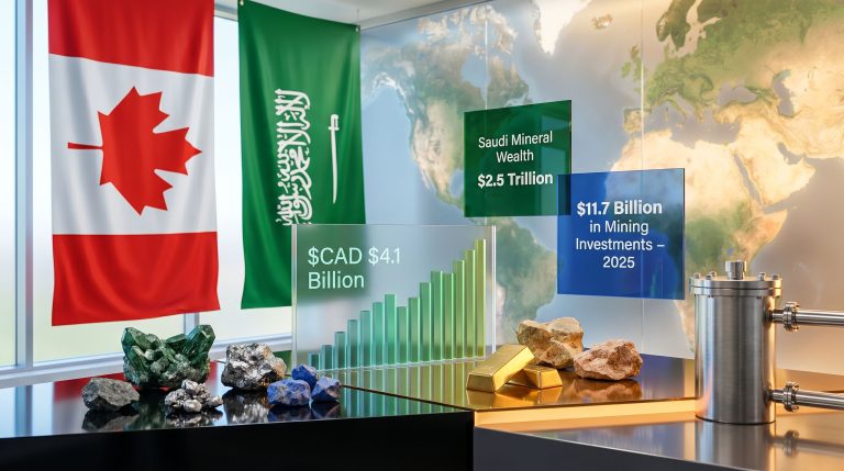 Canada Saudi mining and energy ties investment growth infographic