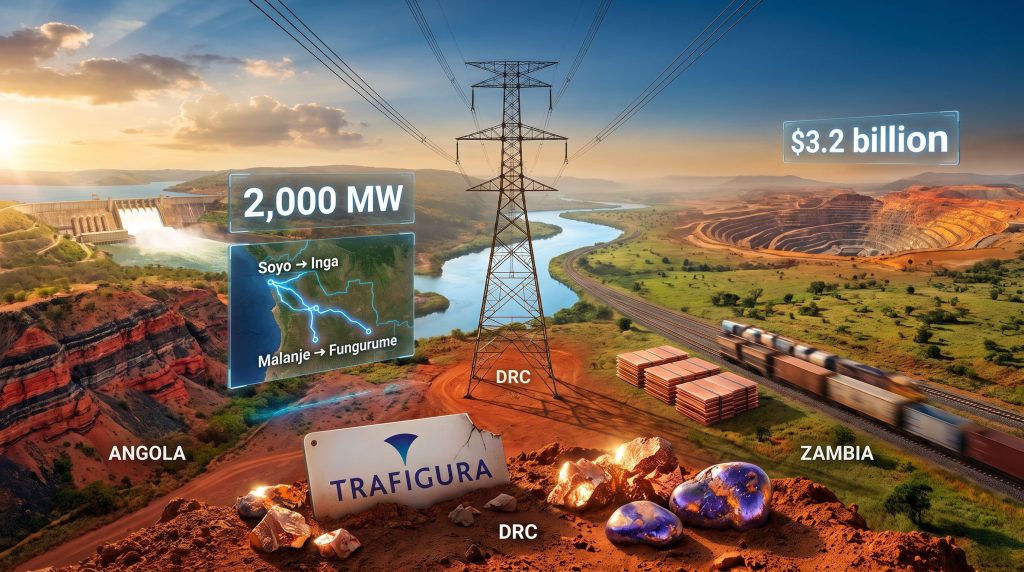 Trafigura withdraws from Angola DRC Zambia power line project illustration