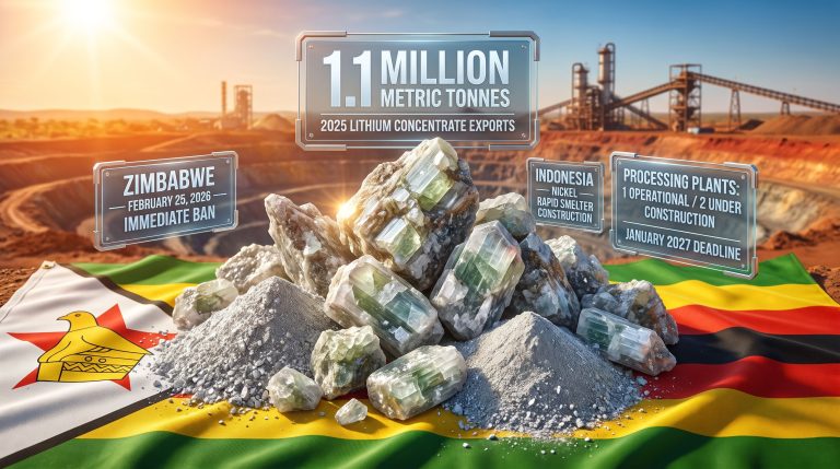 Zimbabwe lithium concentrate export ban infographic scene