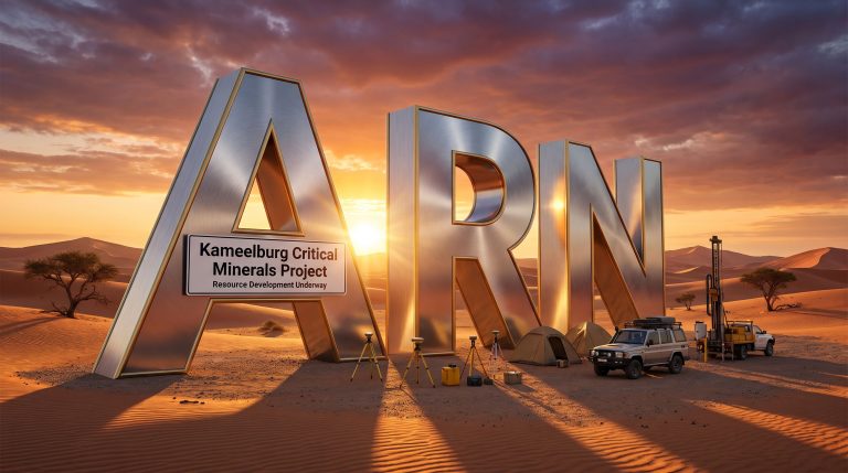 Aldoro Resources Ltd-ARN-Kameelburg Critical Minerals Project in Namibia desert