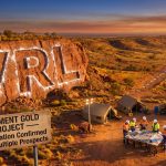 Verity Resources Ltd-VRL-Monument Gold Project exploration camp at sunset