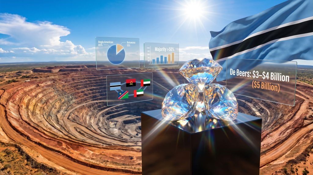 Botswana De Beers stake sale diamond mine