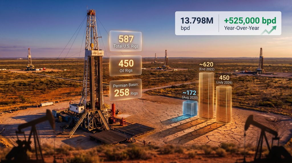 US Oil Rig Count & Baker Hughes Data 2026
