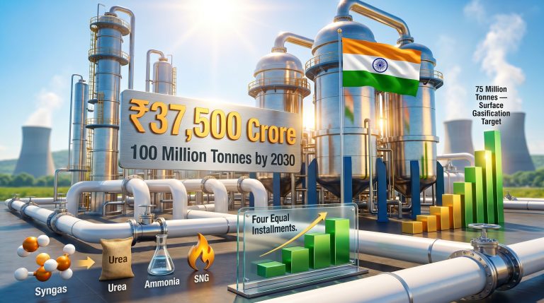 coal gasification incentive scheme in India overview