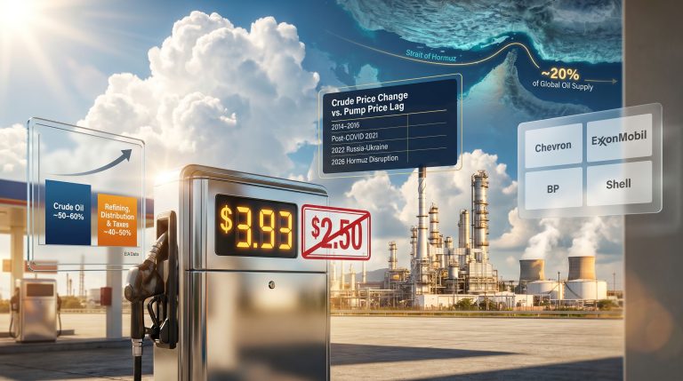 Trump price gouging push against Big Oil graphic