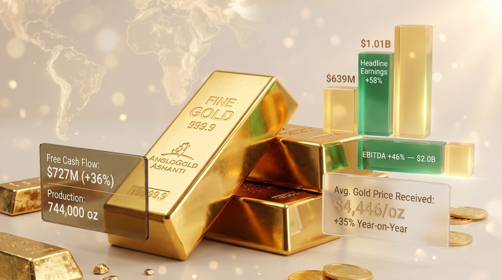 AngloGold Profit Jumps 58% on Higher Gold Prices