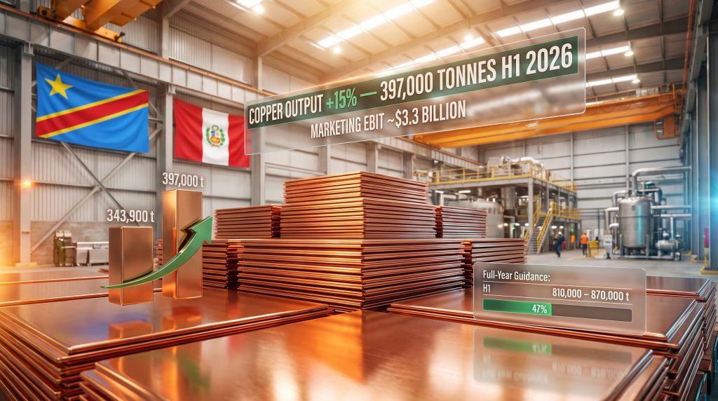 Glencore Copper Output Up 15% & $3.3bn Marketing Gains