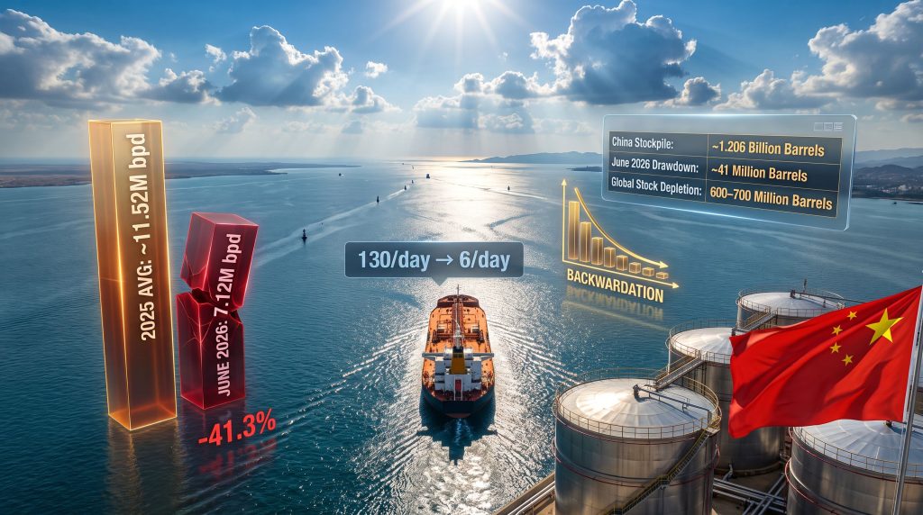 China crude oil imports and Strait of Hormuz disruptions infographic