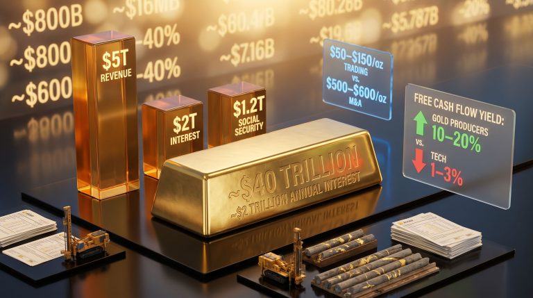 gold and junior mining investment thesis infographic