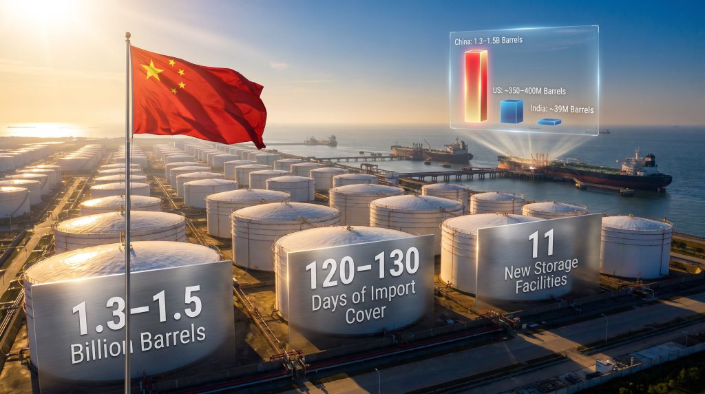 China oil stockpile strategy infographic overview