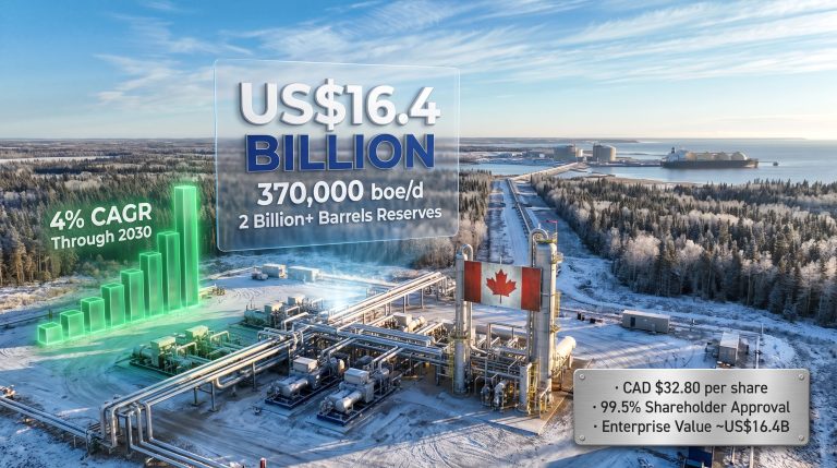 Shell acquisition of ARC Resources infographic overview
