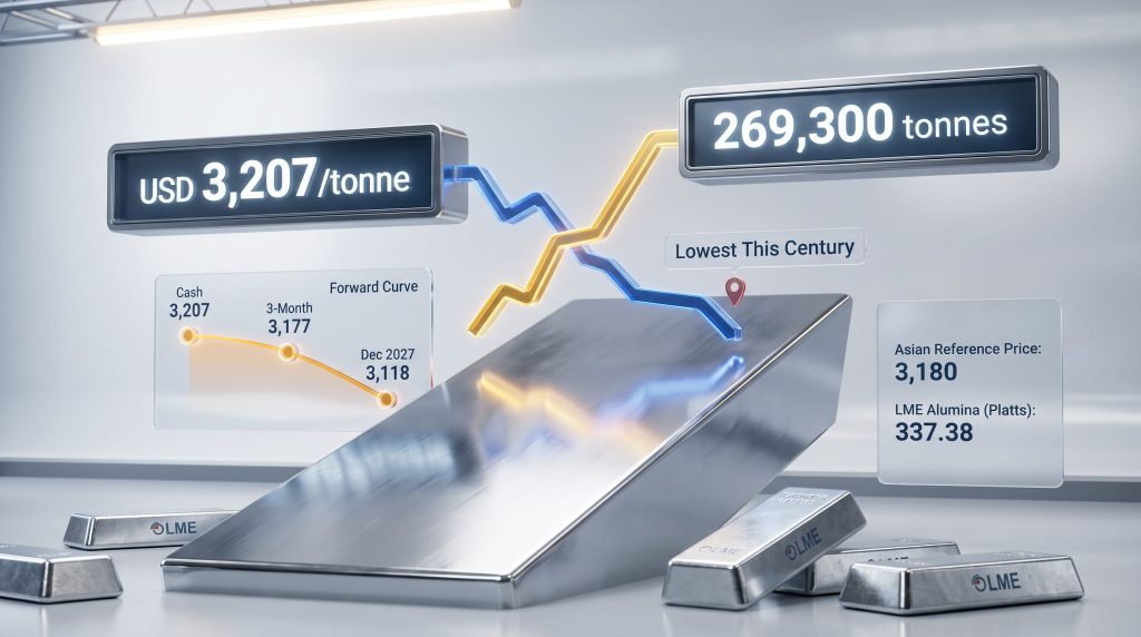 LME Aluminium Cash Price & Warehouse Stocks 2026