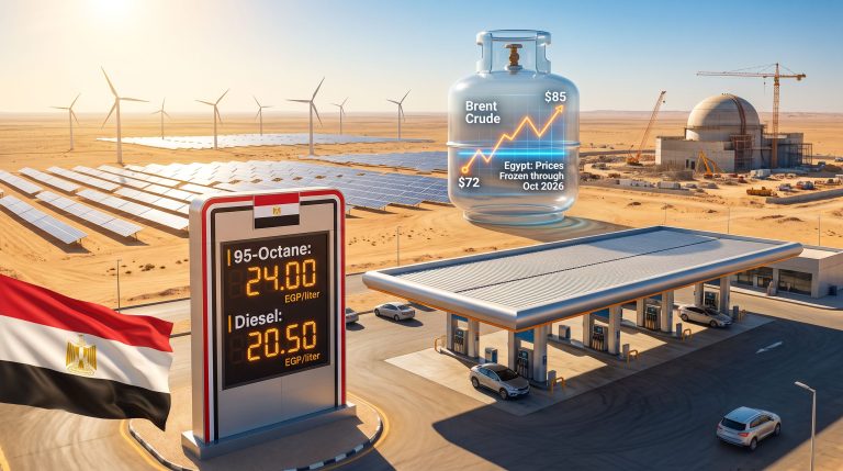 Egypt fuel prices unchanged at gas station
