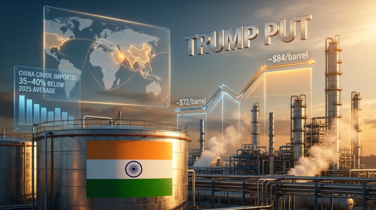 Indian refiners Trump put oil flowing chart