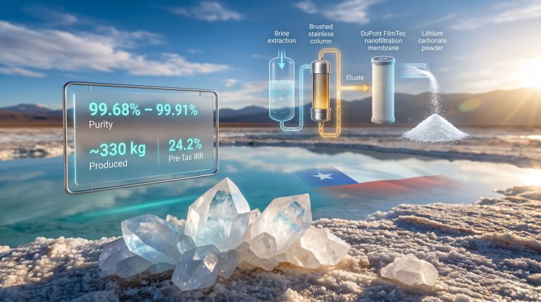 Laguna Verde Battery-Grade Lithium Carbonate Production