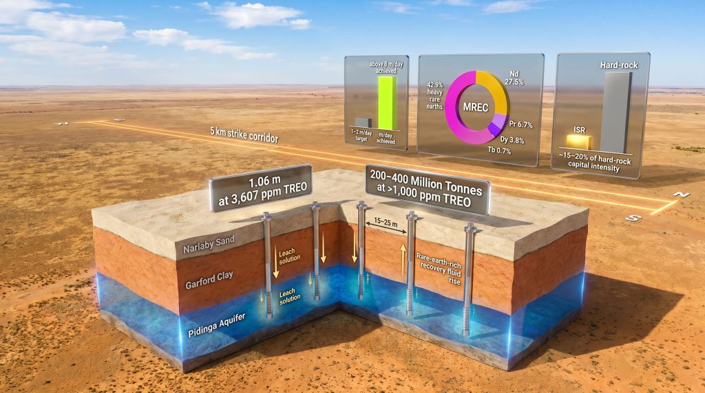Cobra Resources Boland and Head rare earth results infographic