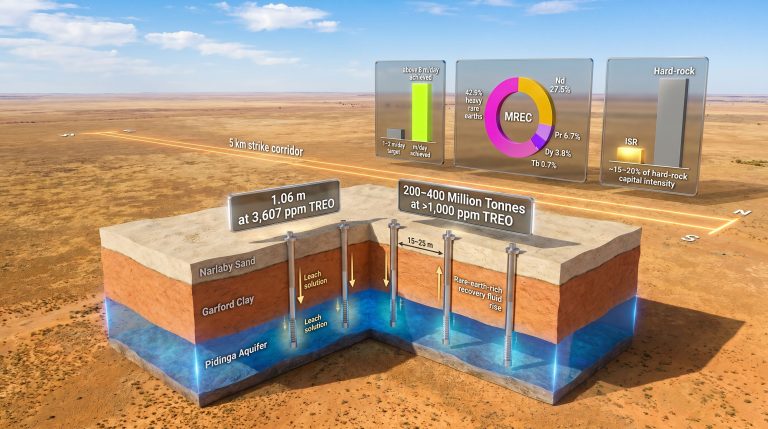 Cobra Resources Boland and Head rare earth results infographic