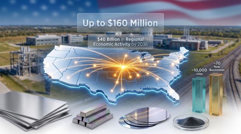 UMKC Critical Materials Crossroads NSF Engine economic impact map