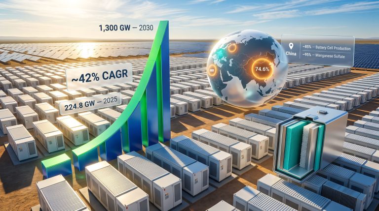Battery Energy Storage Capacity to Surge 6x by 2030