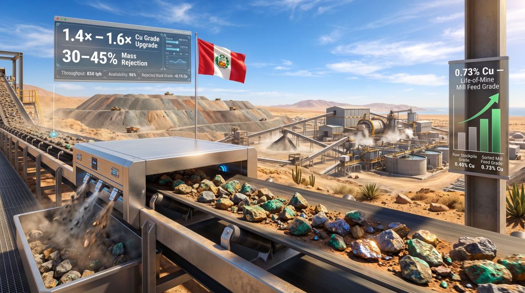 Rio2 copper grade technology at its Peru mine