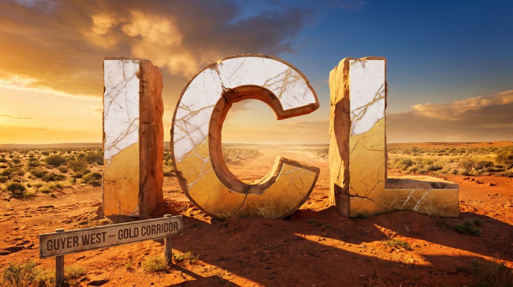 Iceni Gold Ltd-ICL-ICL monument in desert landscape